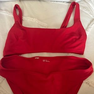 Aerie red bikini size medium